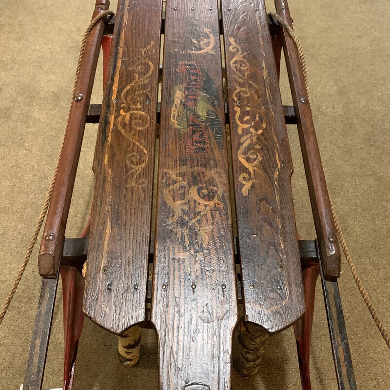 Flexible Flyer Coffee Table
47  Vtg Sled With Birch Legs, Hand Made
47 Inches Long, 25 Inches Wide, 17 Inches High