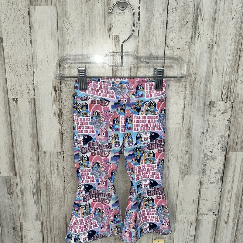 3/6M Bluey Print Flares, Blue, Size: Girl NB-3m