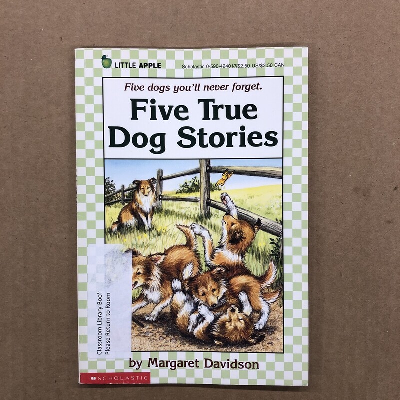 Five True Dog Stories, Size: Chapter, Item: Paperbac