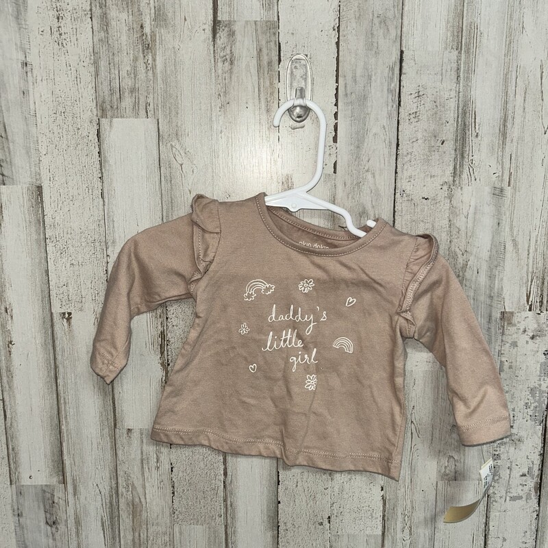 6M Tan Little Girl Tee, Tan, Size: Girl 6-12m