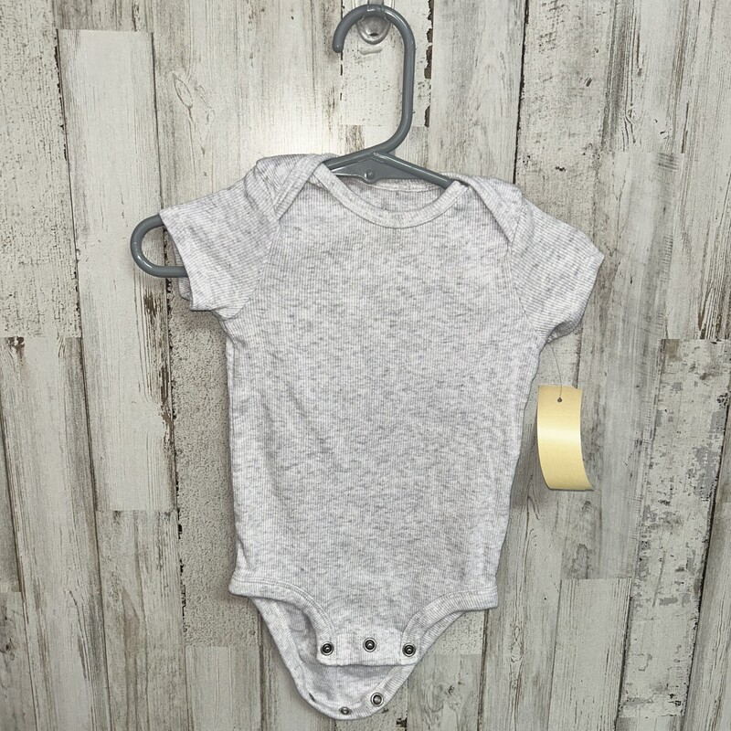 9M Grey Ribbed Onesie