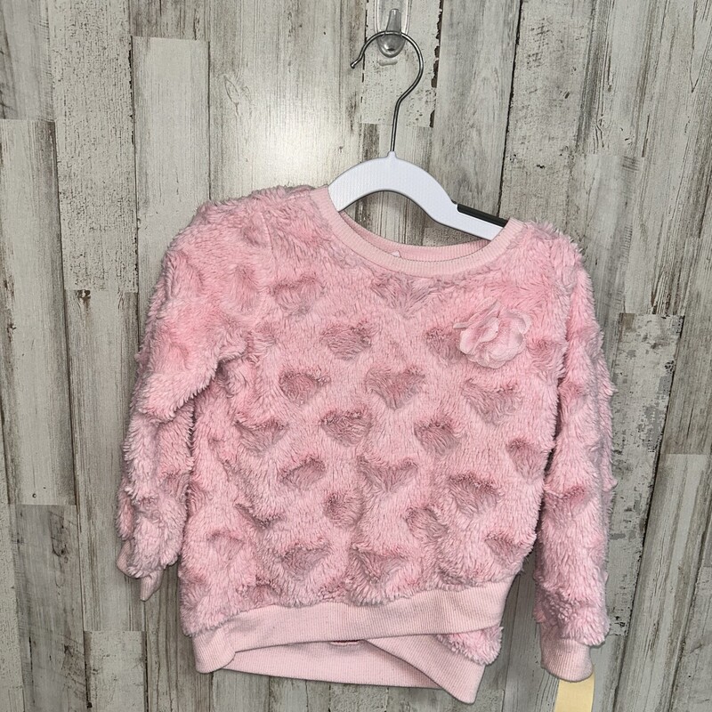 4T Heart Fuzzy Sweatshirt