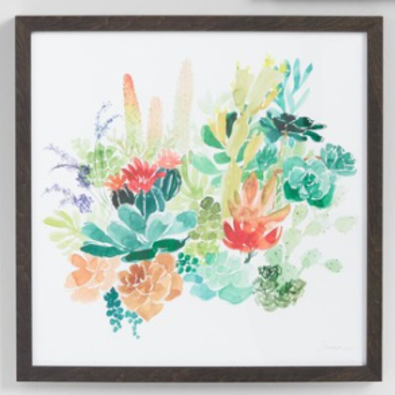 Dusza Floral Cactus Print