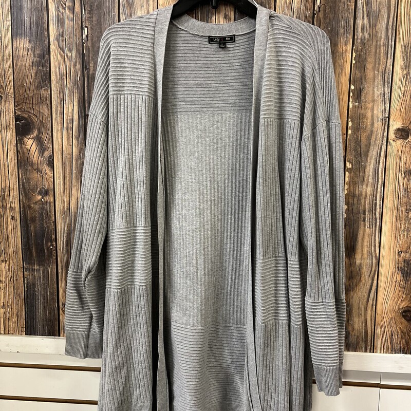 Long Gray Sweater, Size: Large