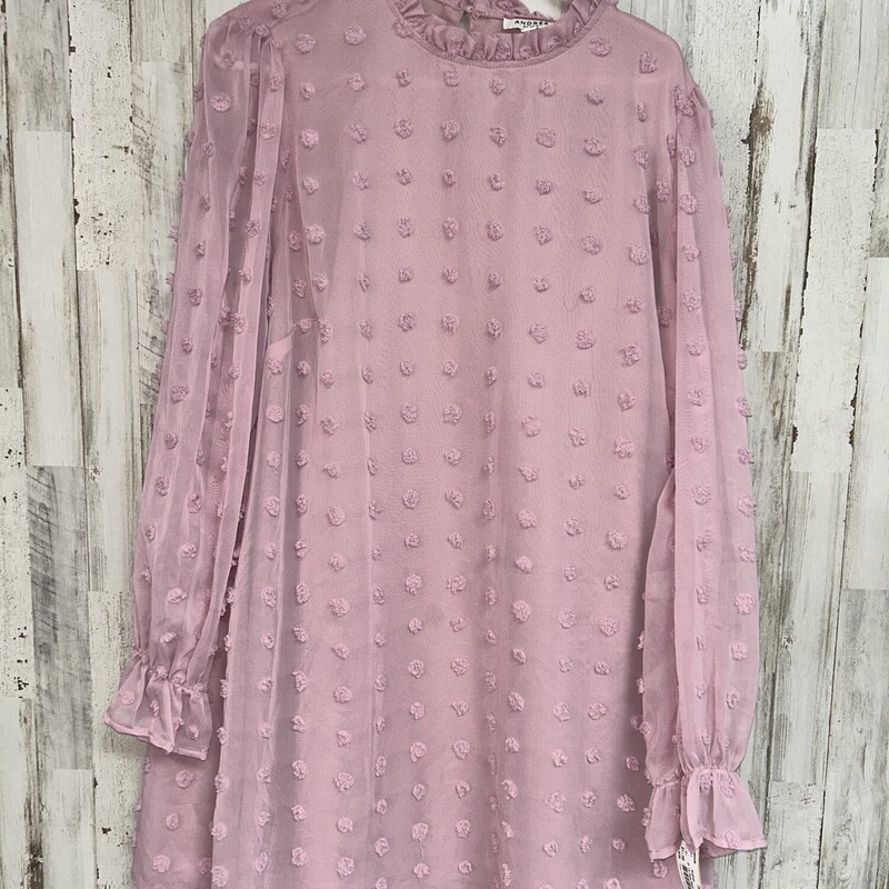 1X Pink Mink Dotted Dress