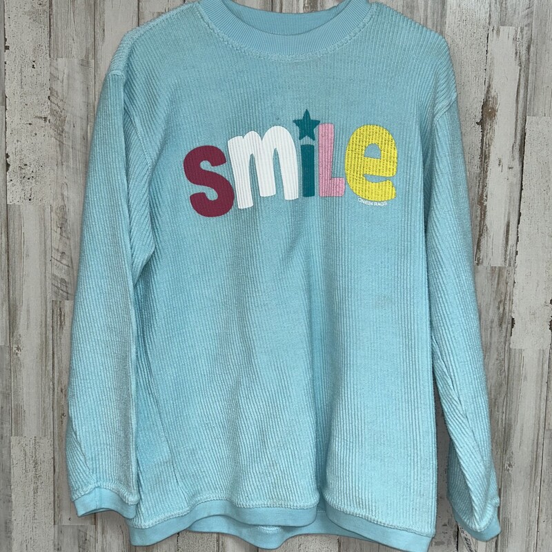 M Lt Blue Smile Sweatshir