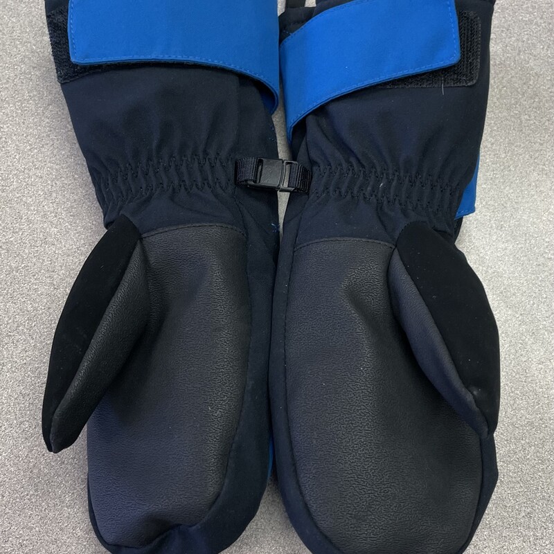 Spyder Winter Mitts, Blk/blue, Size: 4-6Y