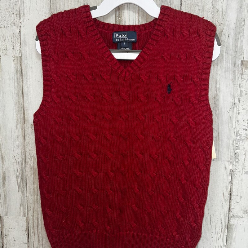 7 Red Sweater Vest