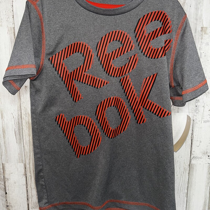 7 Grey/Orange Logo Tee