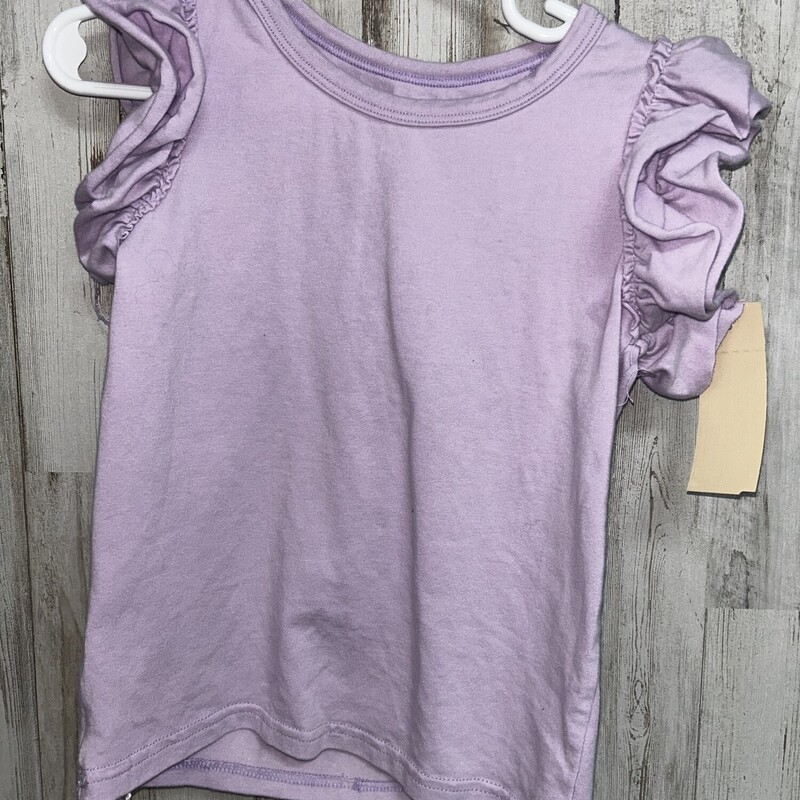 2T Lilac Ruffled Tee