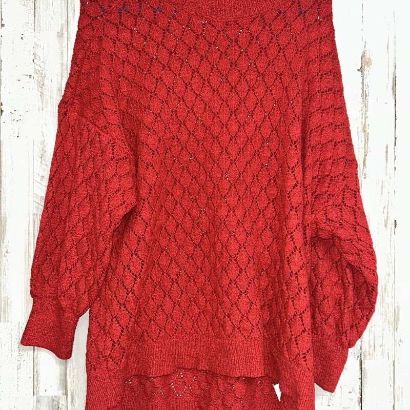 S Red Knitted Top