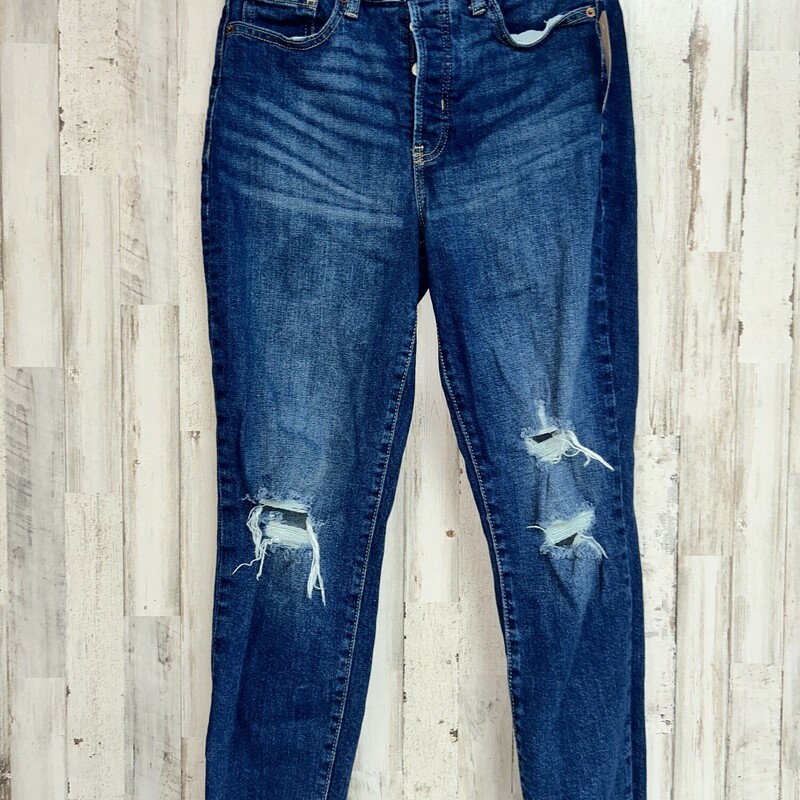 Sz6 Og Straight Jeans, Blue, Size: Ladies M