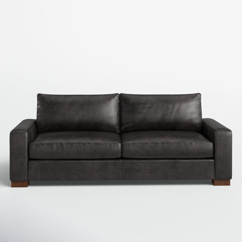 Leather Sofa<br />
<br />
Size: 38Hx91Wx40T