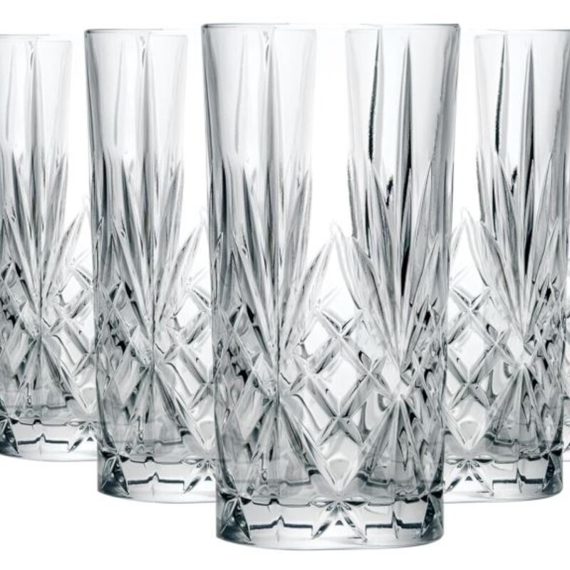 6 RCR Oasis Highball Glasses
Clear, Size: 3x6H