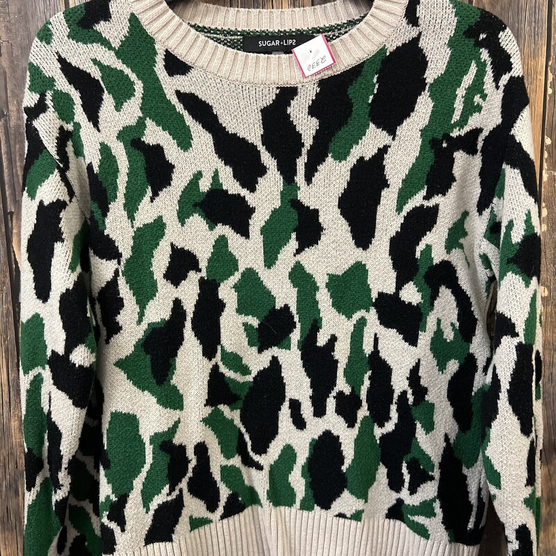 Black/green Sweater, Size: Small