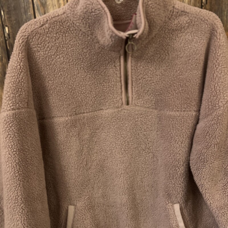 Dusty Rose 3/4 Zip, Size: Large