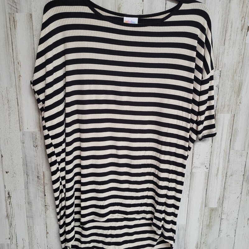 XS Tan/Black Stripe Top