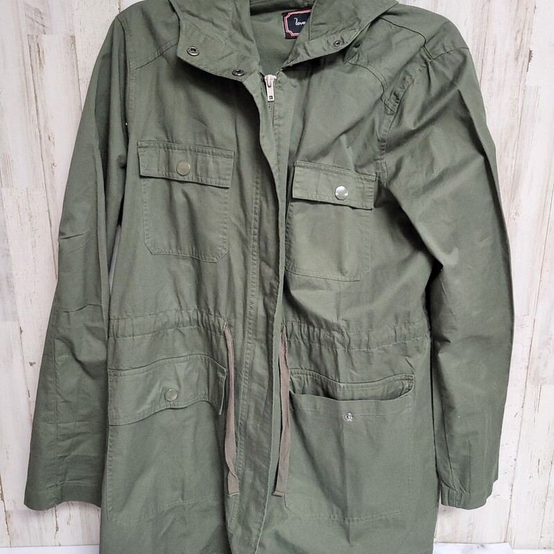 L Olive Zip Jacket