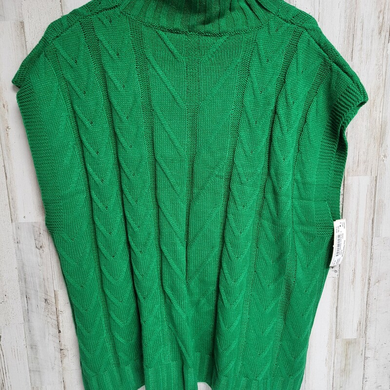 2X Green Sweater Vest, Green, Size: Ladies 2X