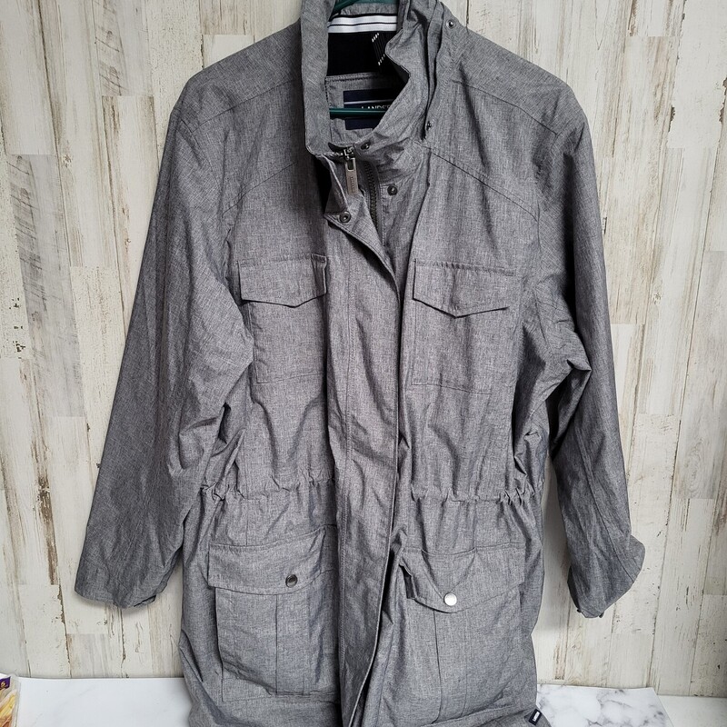 1X Grey Printed Jacket, Grey, Size: Ladies XL