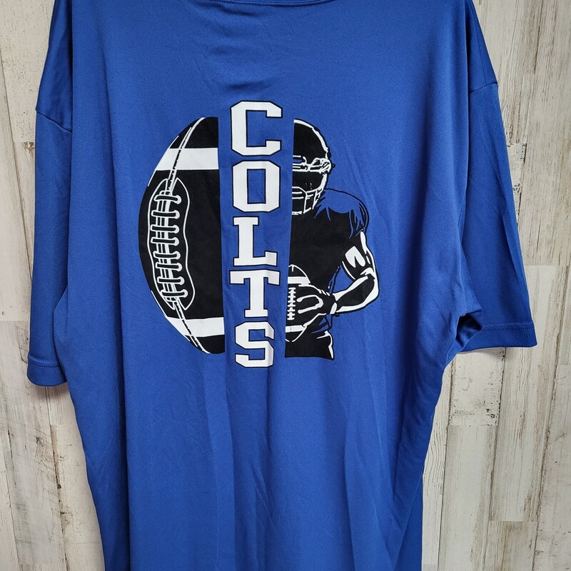 L Blue Colts Tee