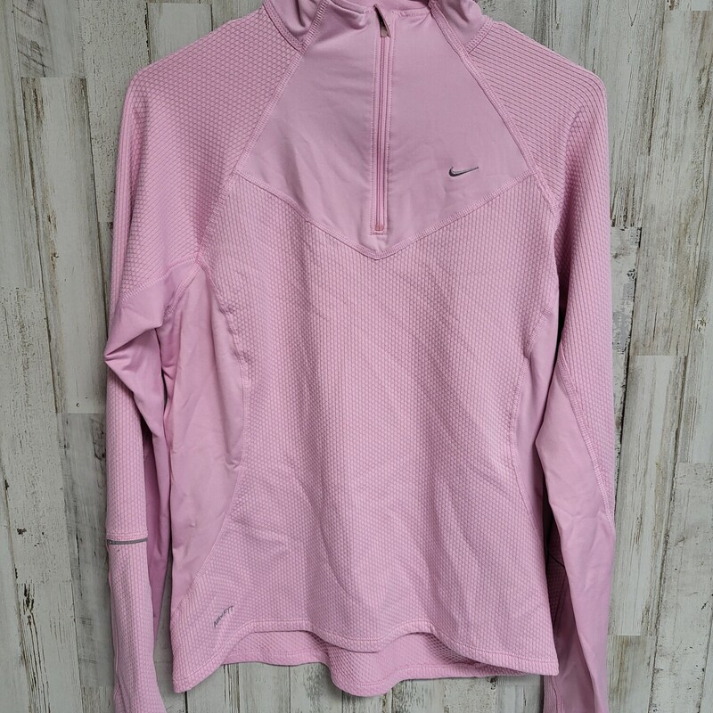 M Lt Pink 1/4 Zip Pullove, Pink, Size: Ladies M