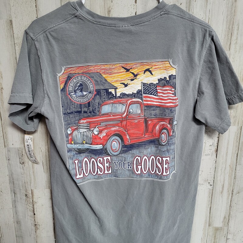 S Loose Your Goose Tee, Grey, Size: Ladies S