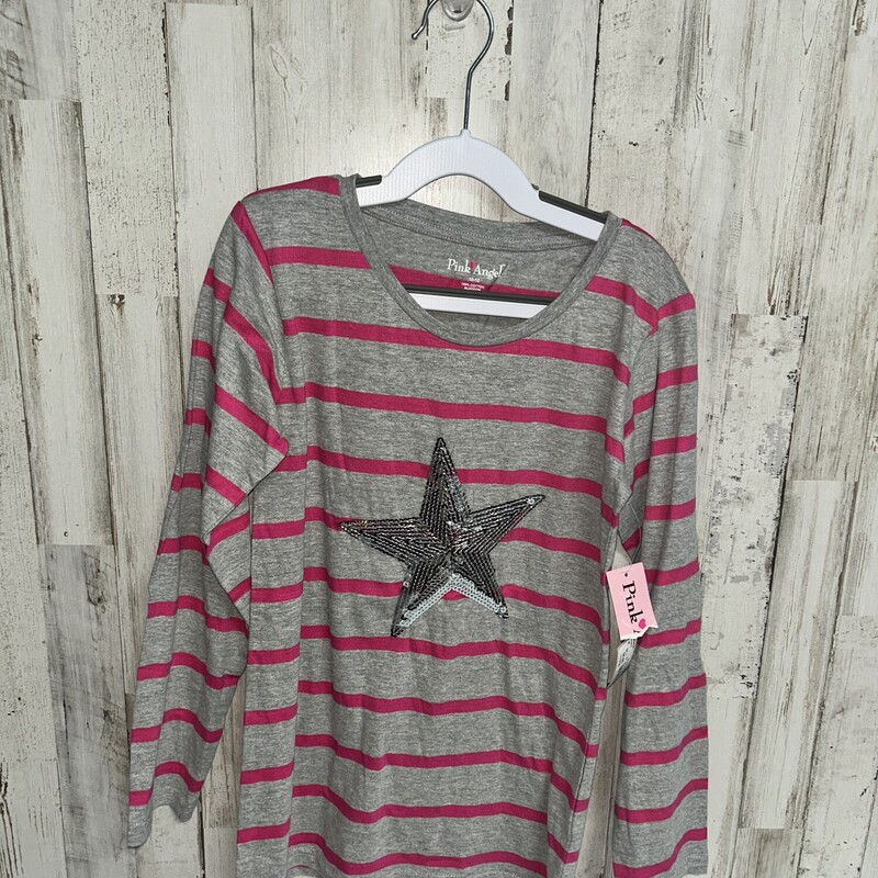 10/12 Grey Stripe Star Te