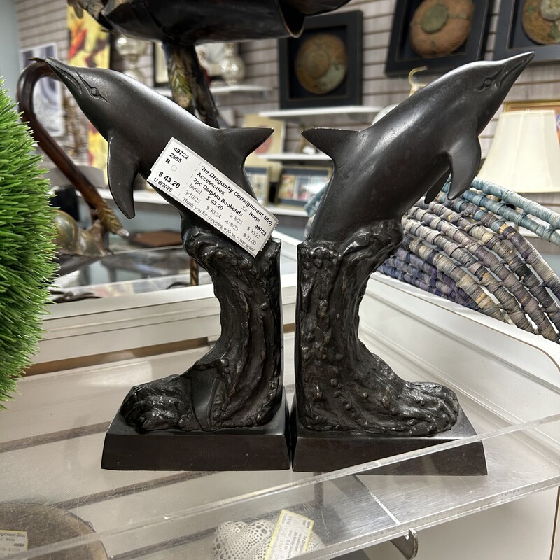 2pc Dolphin Bookends