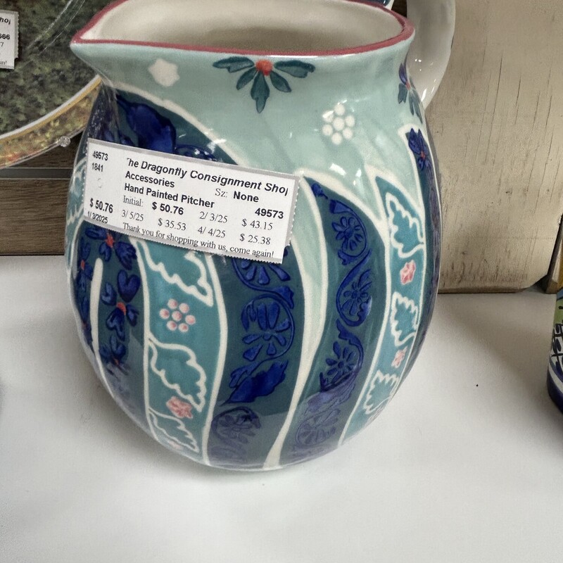 Hand Painted Pitcher