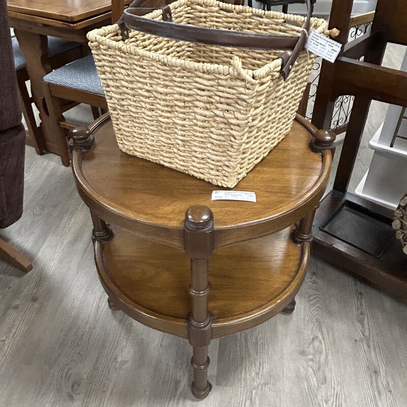 Rd Walnut End Table