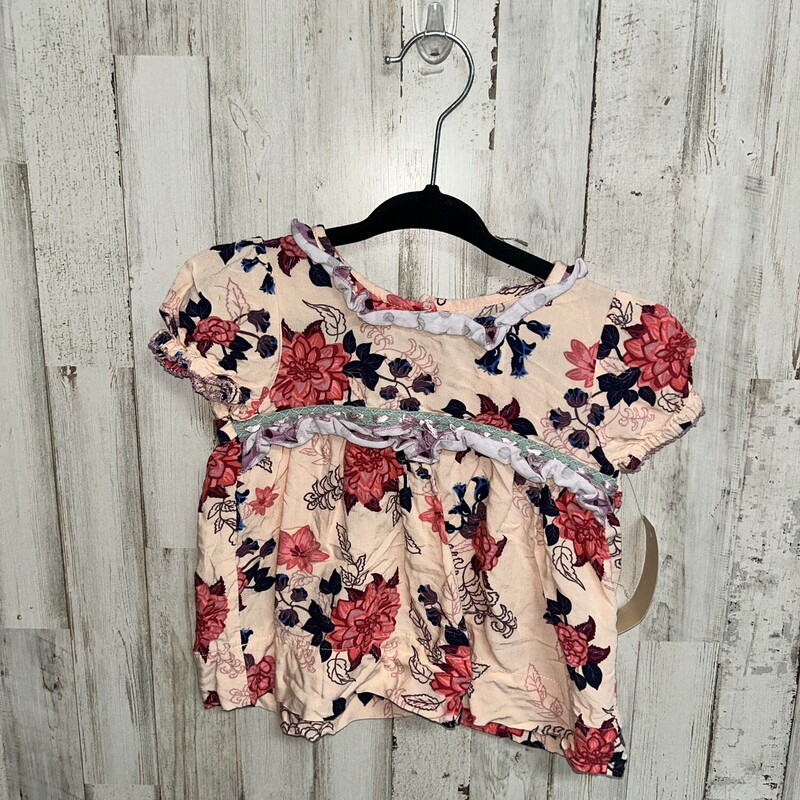 18/24M Peach Floral Top