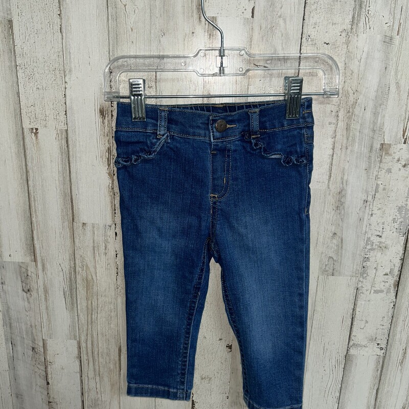 18M Ruffle Denim Jeggings