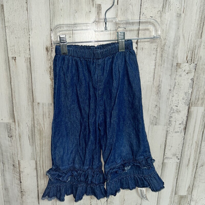 2T Chambray Ruffle Pants