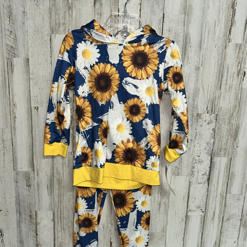 2T 2pc Blue Sunflower Set