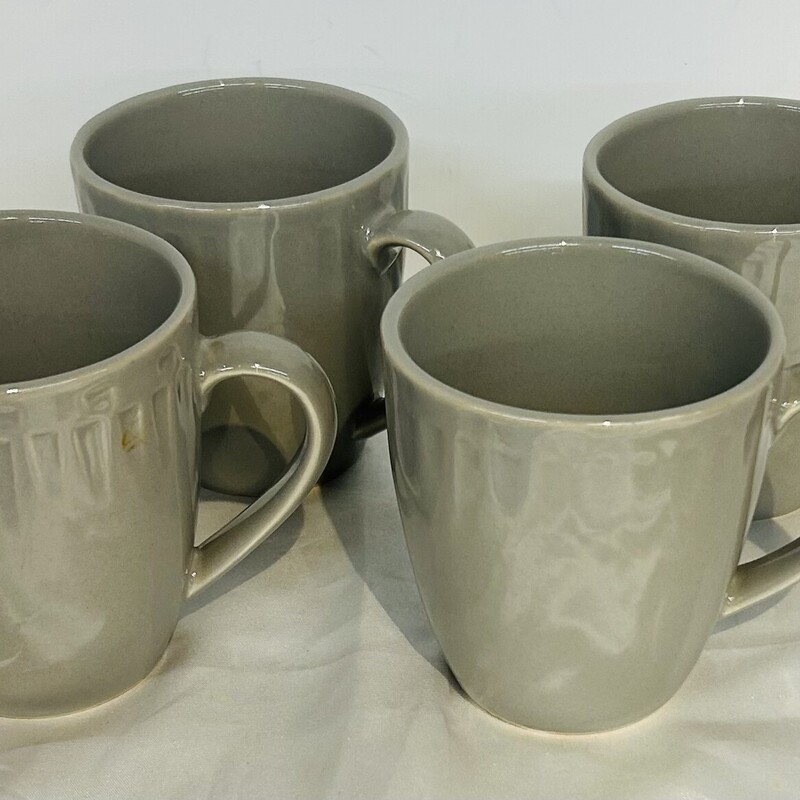 Set of 4 Sango Contempo Gray Mugs
Gray
Size: 5 x 3.5 x 4H