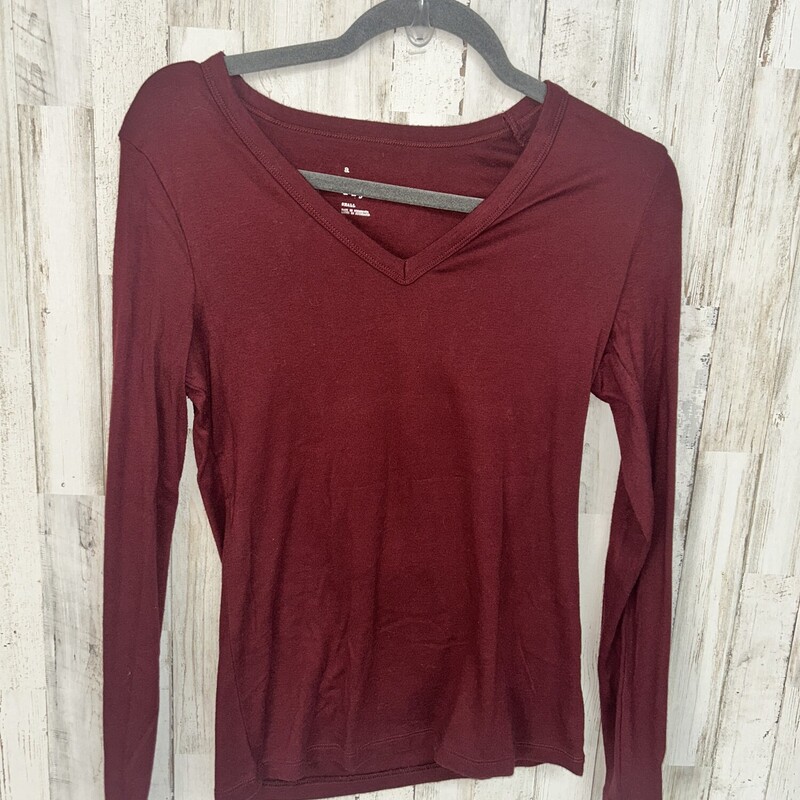 S Red Vneck Longsleeve