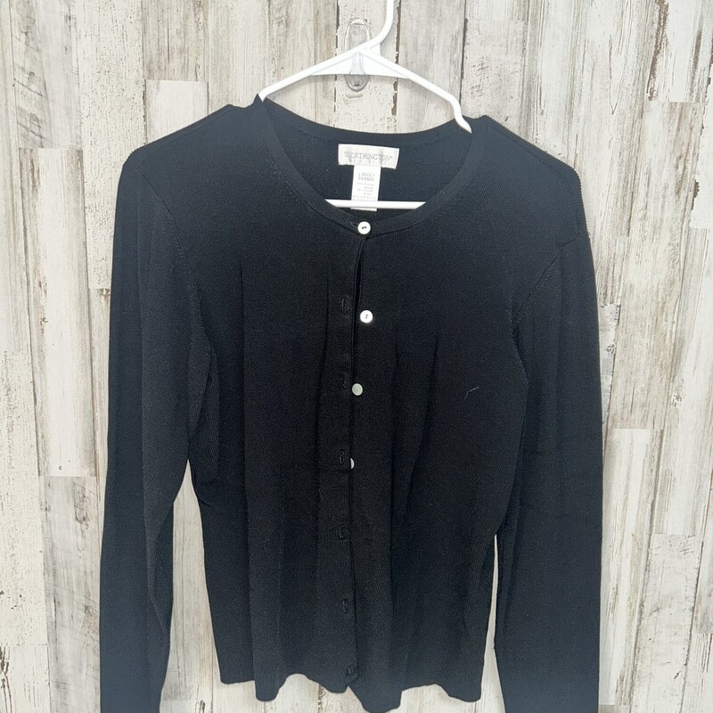 L Black Knit Cardigan