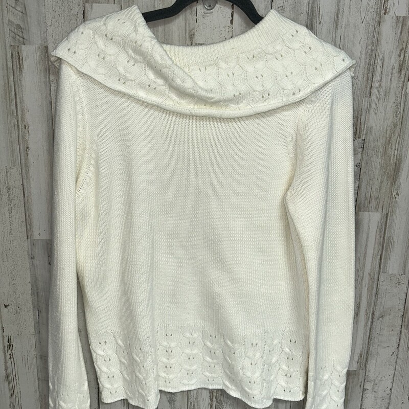 L Cream Cowl Sweater