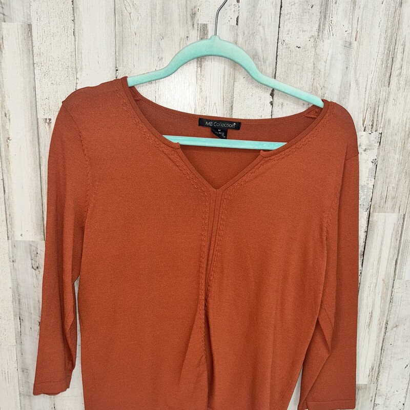 M Rust Knit Top