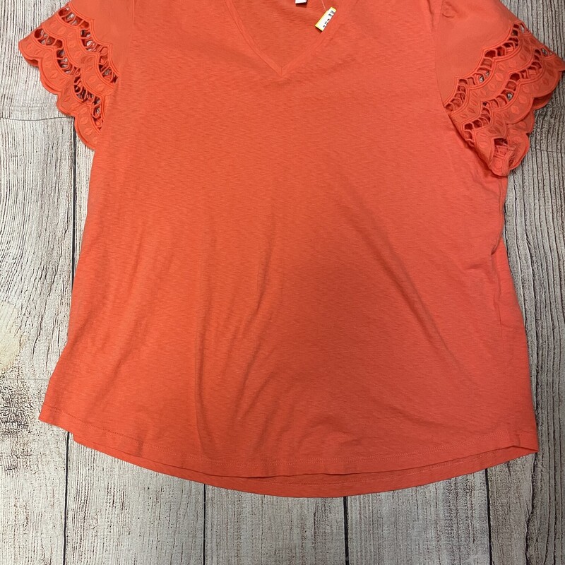 Chicos Top, Coral, Size: XL