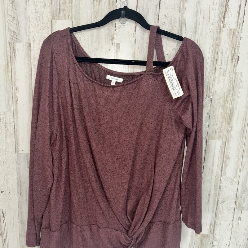 XL Dark Red Knit Cut Out