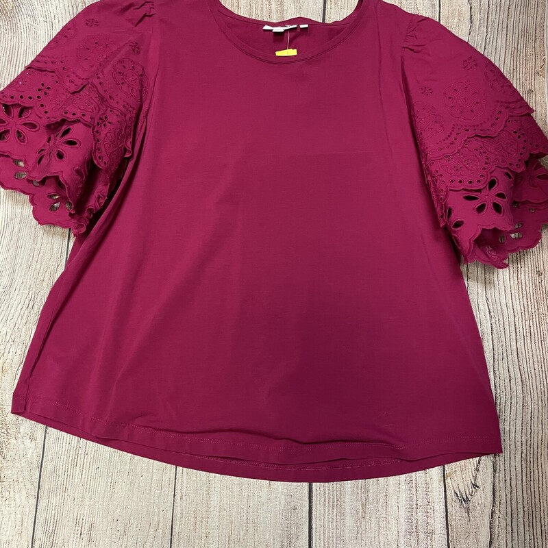 Chicos Top, Coral, Size: XL