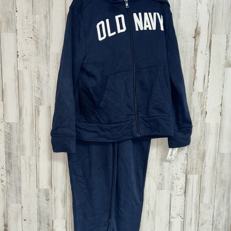 8 2pc Navy Logo Sweat Set