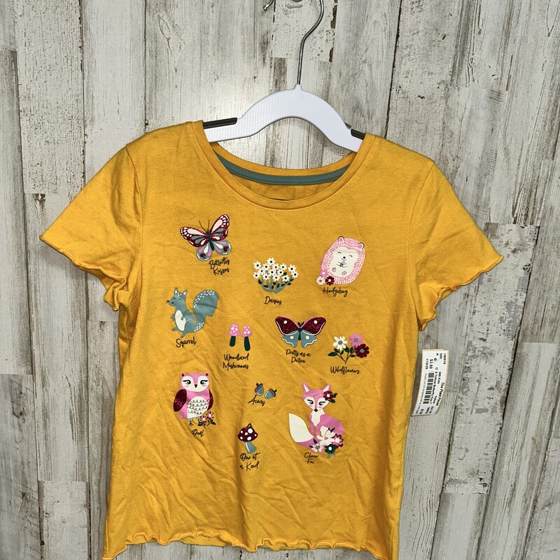 8 Yellow Butterfly Kiss T