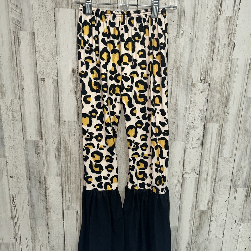 14/16 Leopard Print Flare, Beige, Size: Girl 10 Up