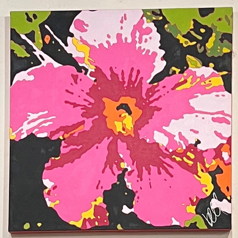 Pop Art Style Flowers, Original, Canvas