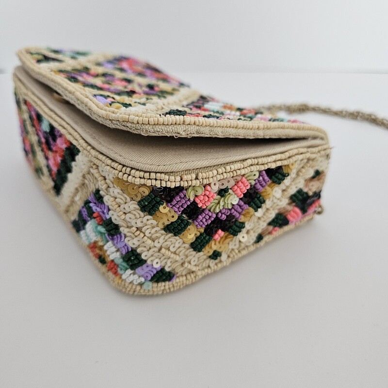 Anthropologie Sequin Bead, Crmmulti, Size: Crossbody