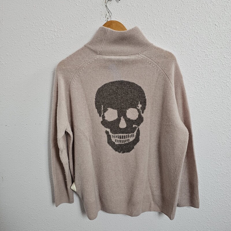 Skull Cashmere, Pinkgrey, Size: Medium