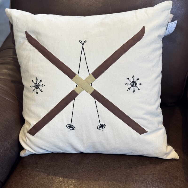 Crossed Ski Pillow